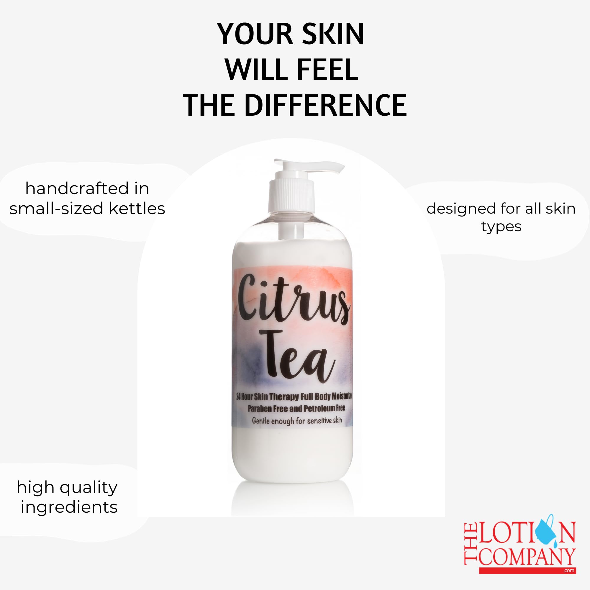 Hydration close-up from The Lotion Company illustrating skin-softening moisture
