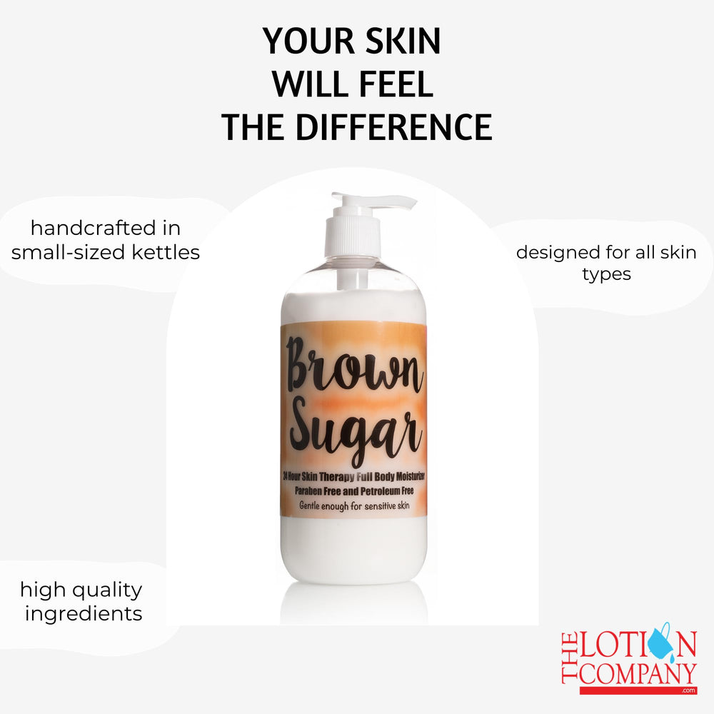 The Lotion Company soft skin after use—silky, nourished feel without sticky residue.