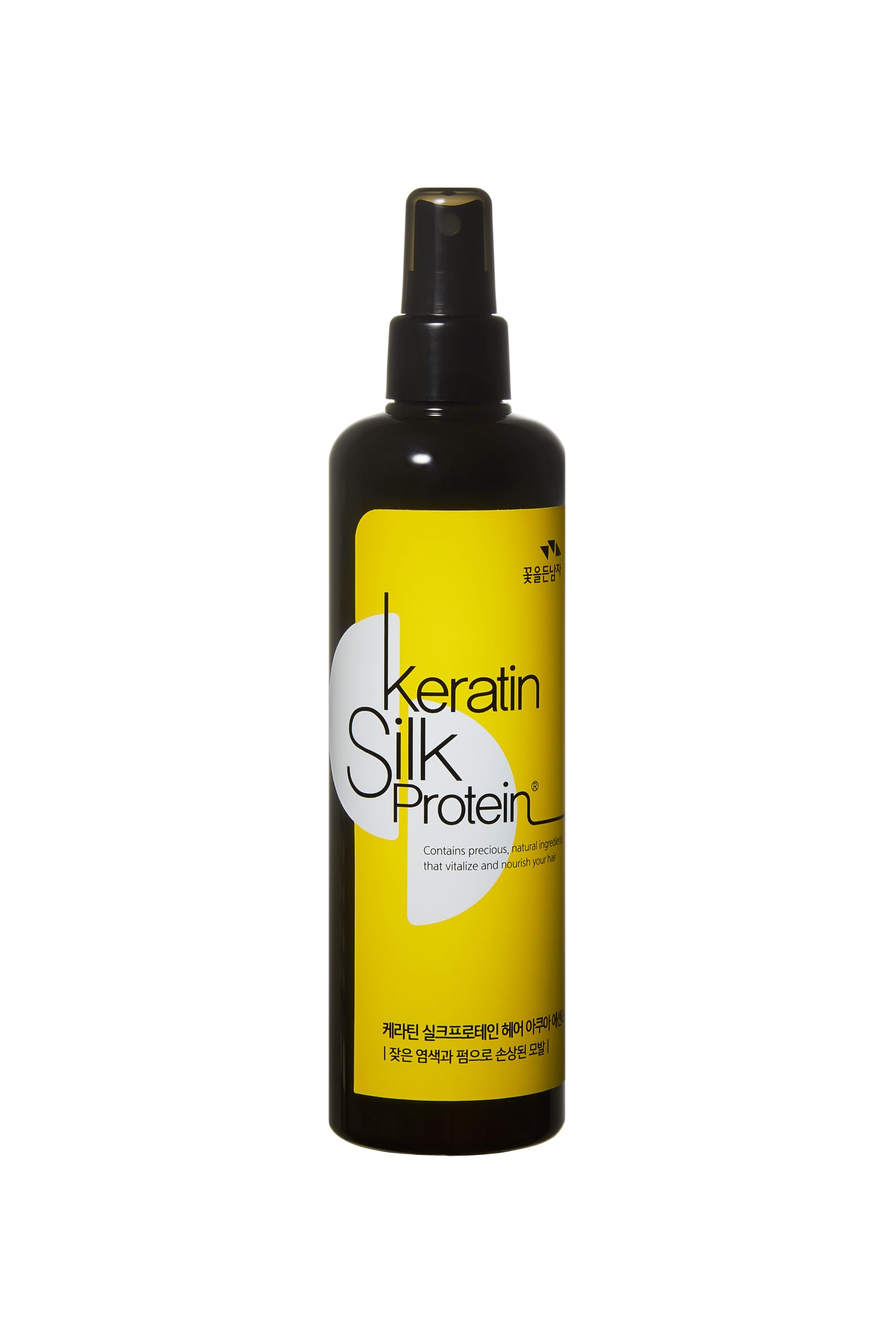 The Man Company Keratin SilkProtein Aqua Essence bottle pour for smooth, nourished hair.