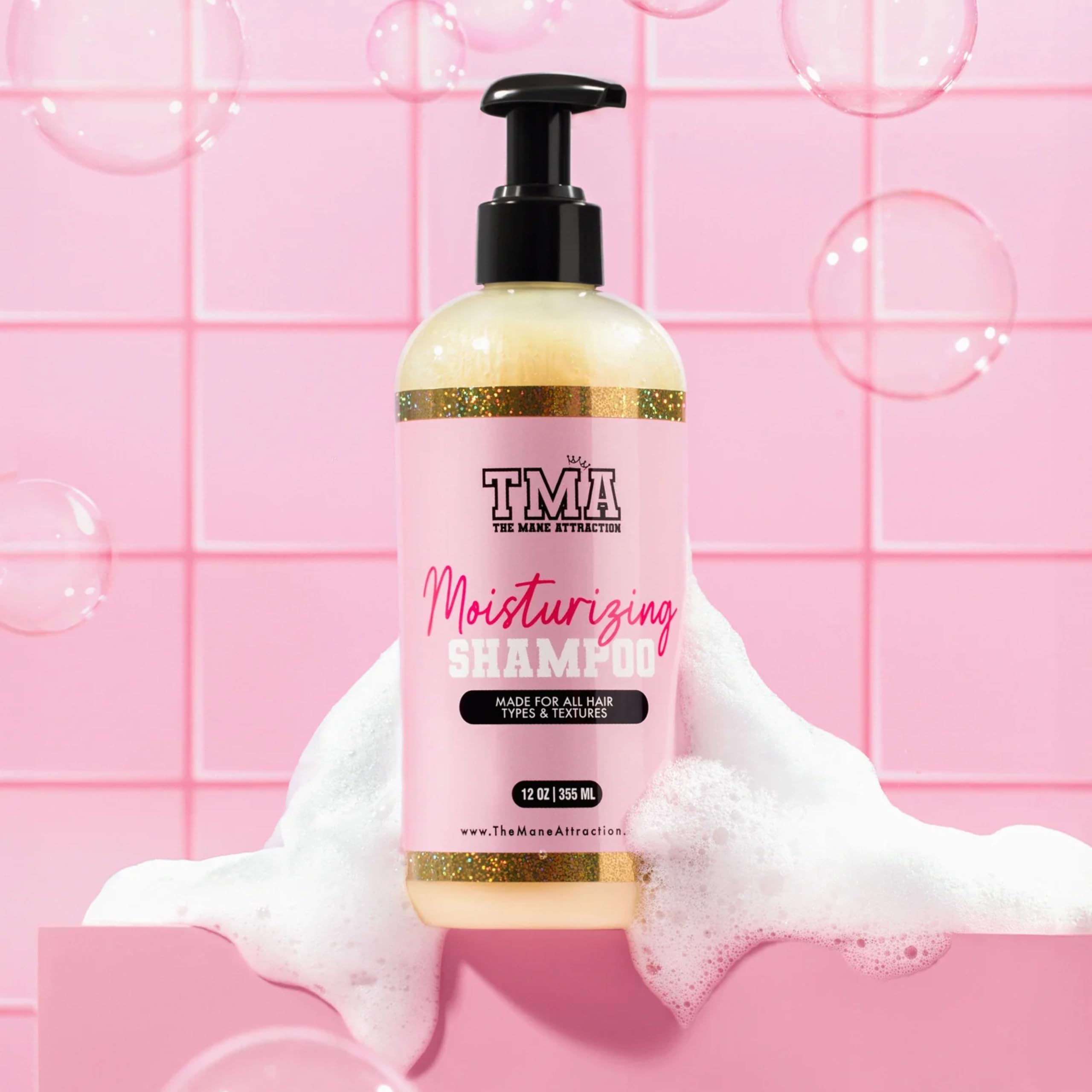 The Mane Attraction lemongrass scent bottle adding a refreshing fragrance.