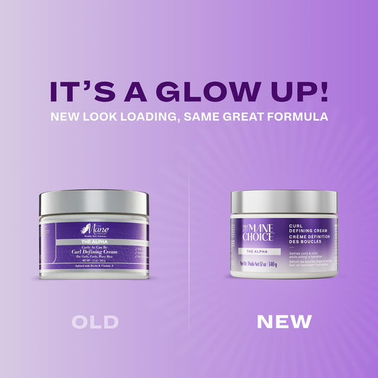 The Mane Choice Alpha Curly As Can Be curl defining cream application shows even distribution
