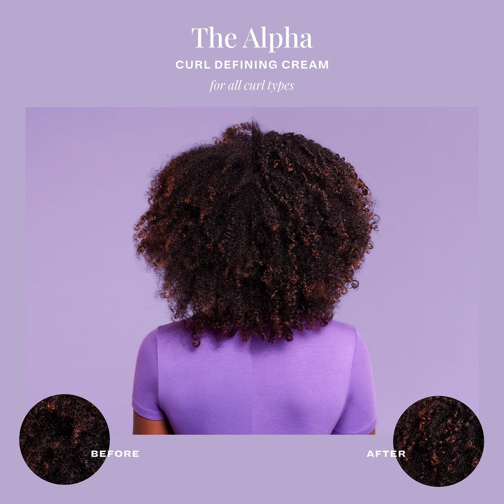 The Mane Choice Alpha Curly As Can Be curl defining cream closeup texture demonstrates frizz control