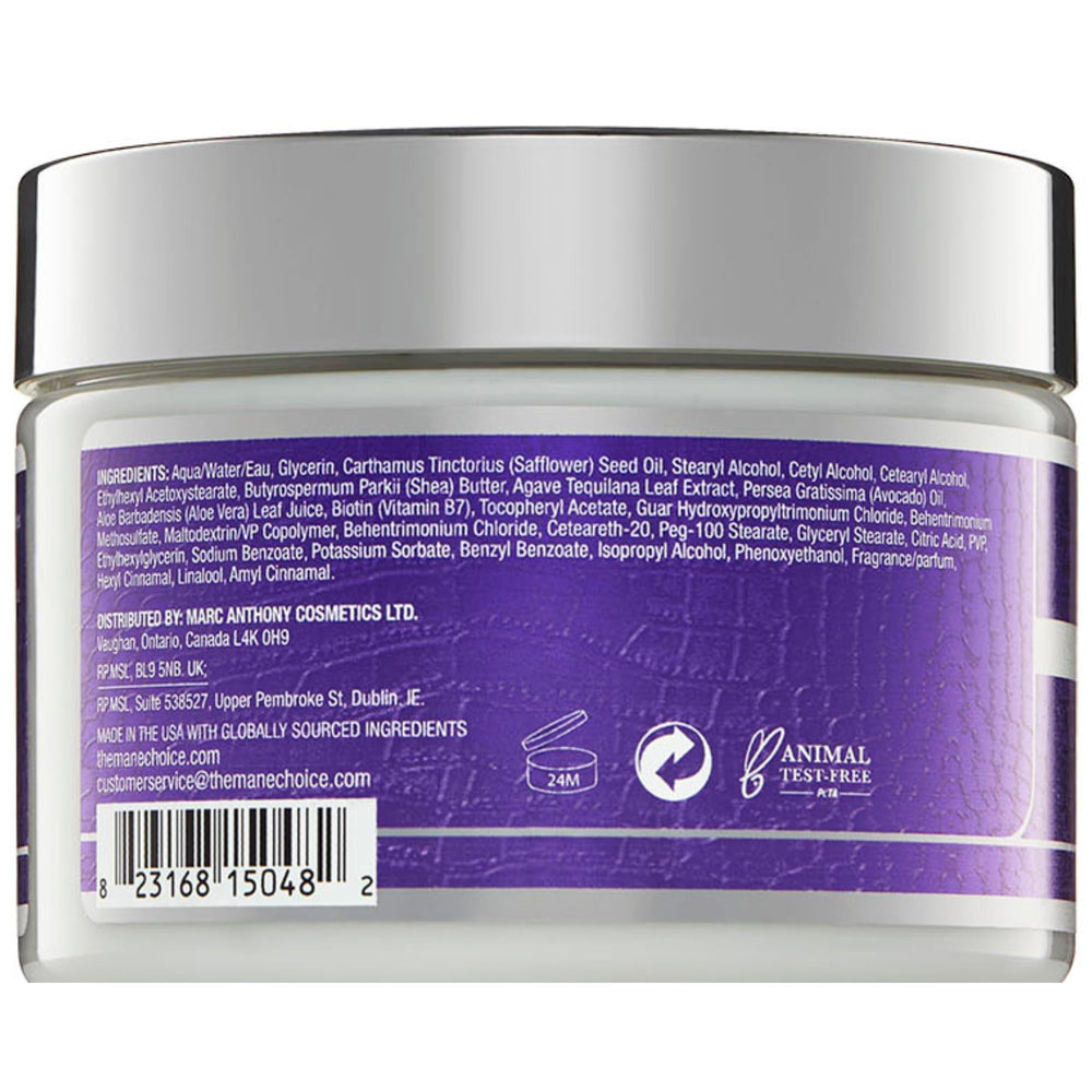 The Mane Choice Biotin Vitamin E infused ingredient closeup highlights nourishing care