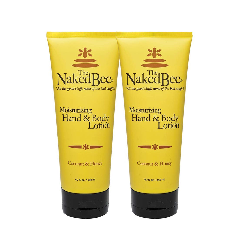 The Naked Bee Coconut & Honey lotion bottle front for daily hydration and tropical scent.