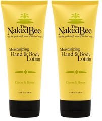 The Naked Bee Nourishing Body Lotion bottle front view for all skin types and hydration.