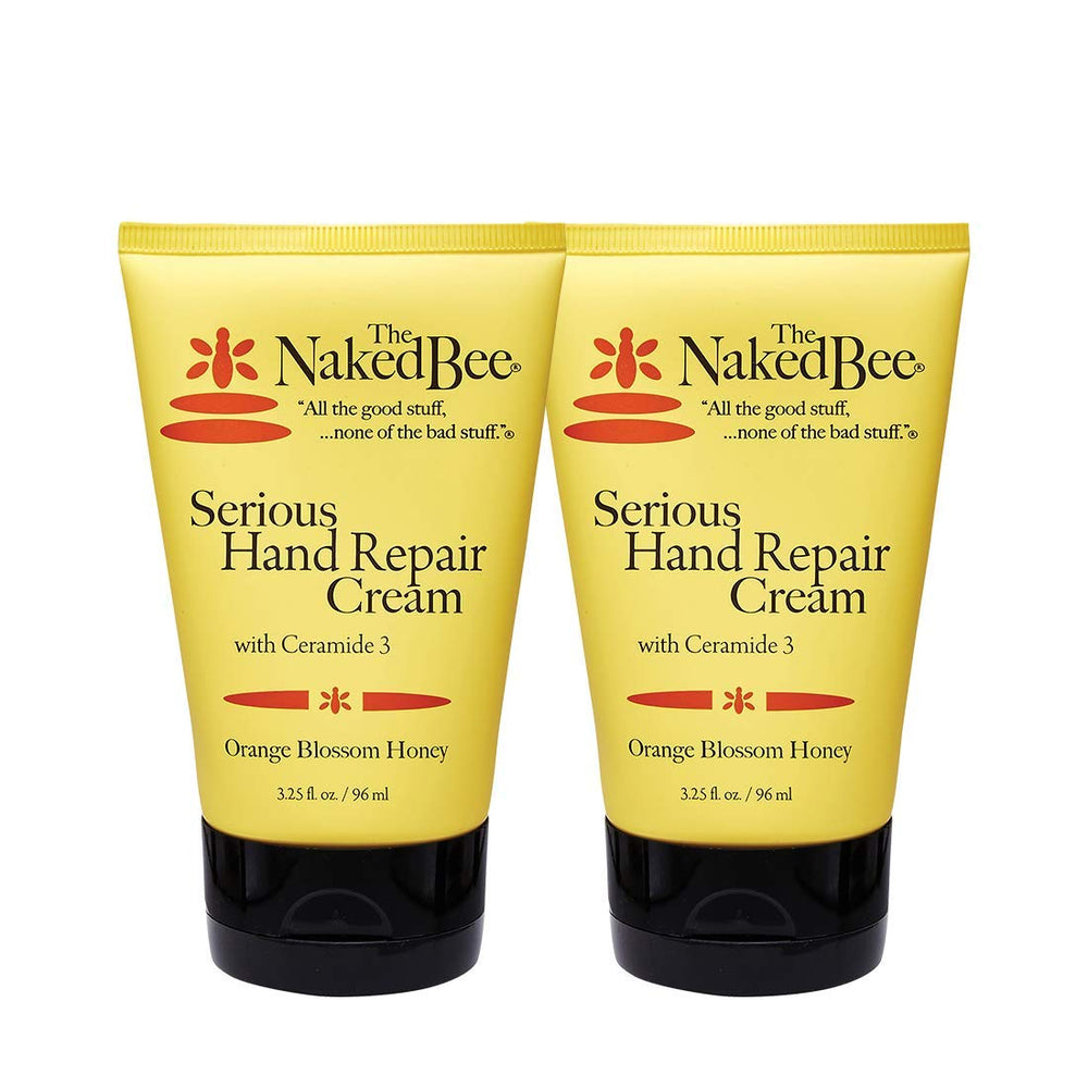 The Naked Bee Orange Blossom Honey Ceramide 3 2-Pack pack-shot shows nourishing hand repair.