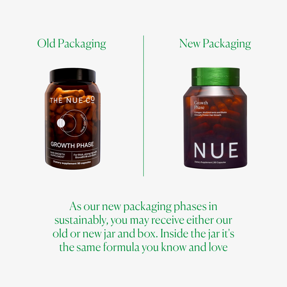 Morning light with Growth Phase bottle, illustrating easy daily vegan hair care