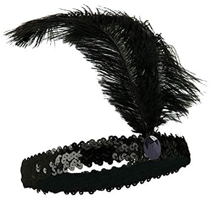 The Only One stage-ready feather headband for striking cosplay.