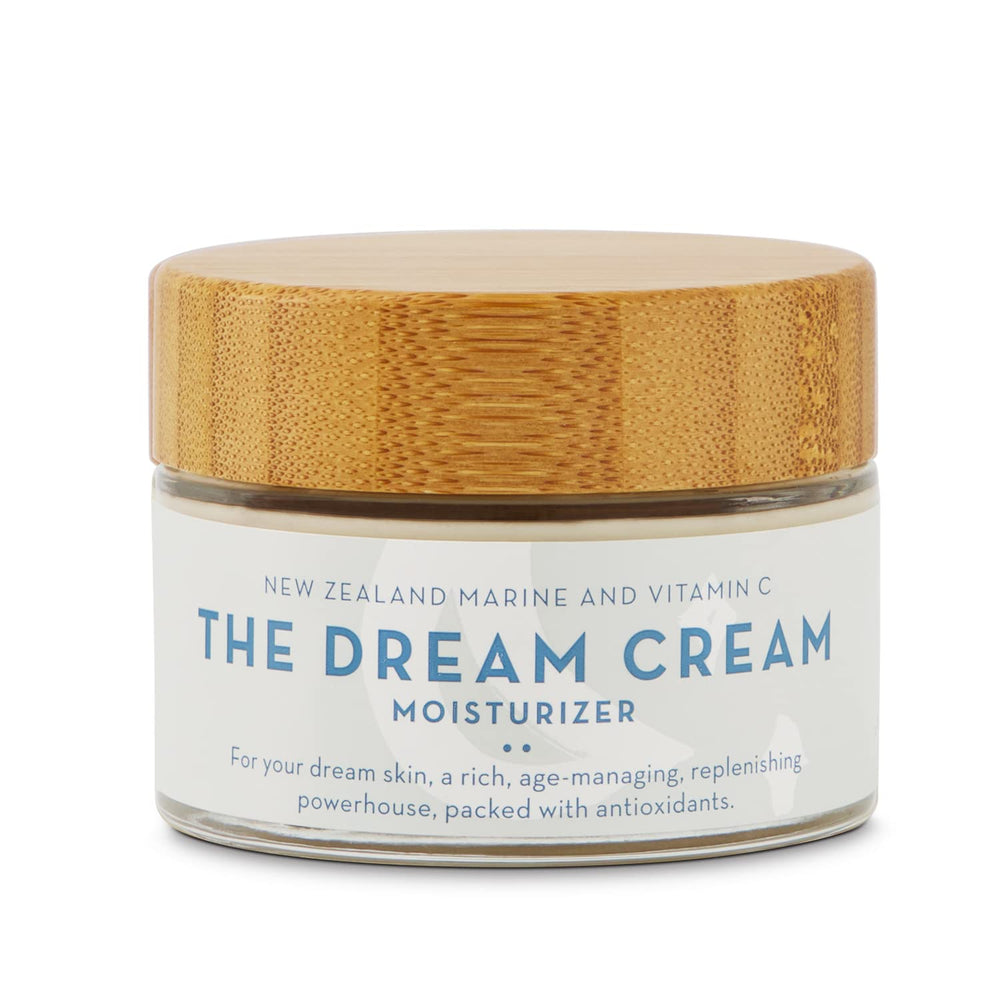 The Organic Skin Co Dream Cream jar close-up highlighting rich texture and hydration benefits