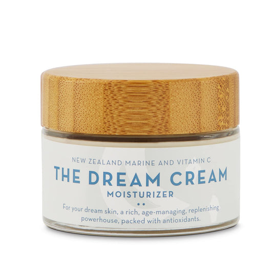 The Organic Skin Co Dream Cream jar close-up highlighting rich texture and hydration benefits
