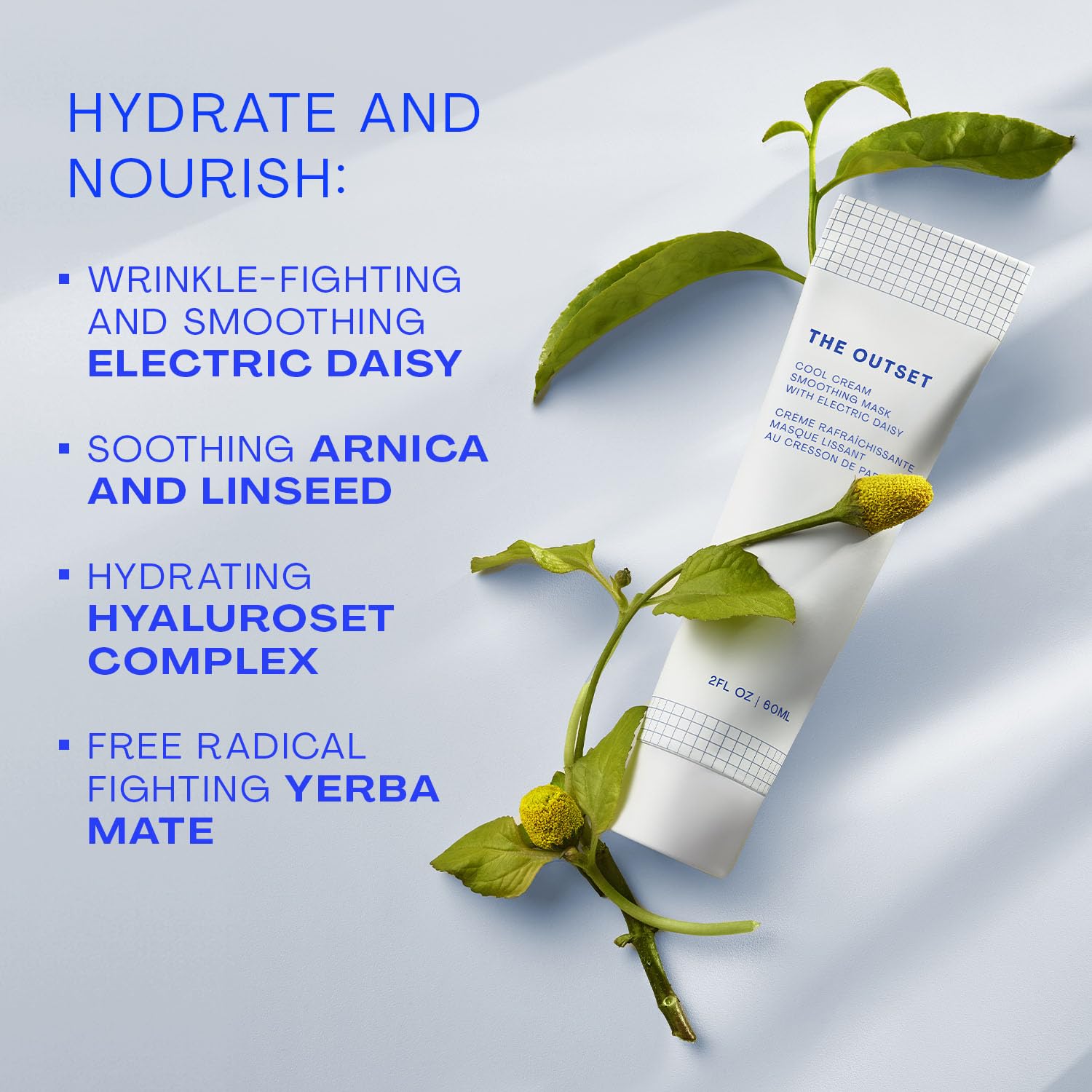 The Outset Cool Cream Mask is gentle for sensitive skin