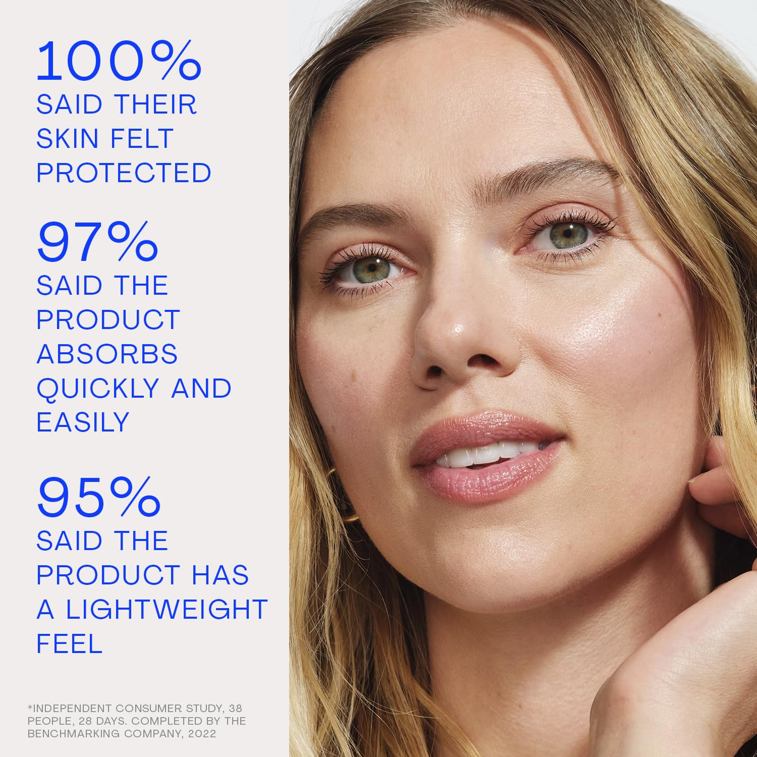 The Outset Hydrasheer UV protection label close-up highlighting broad coverage.
