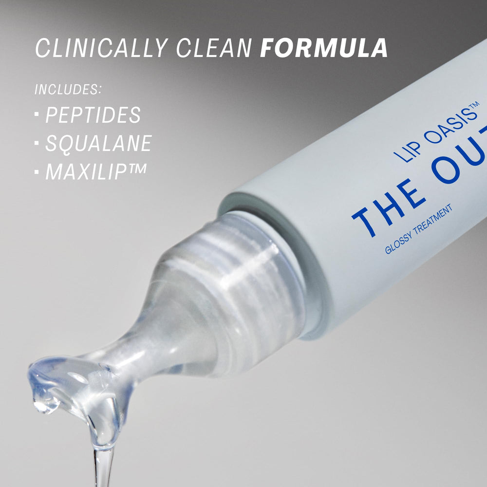 The Outset Lip Oasis tilt-angle application ensures smooth, even coverage.