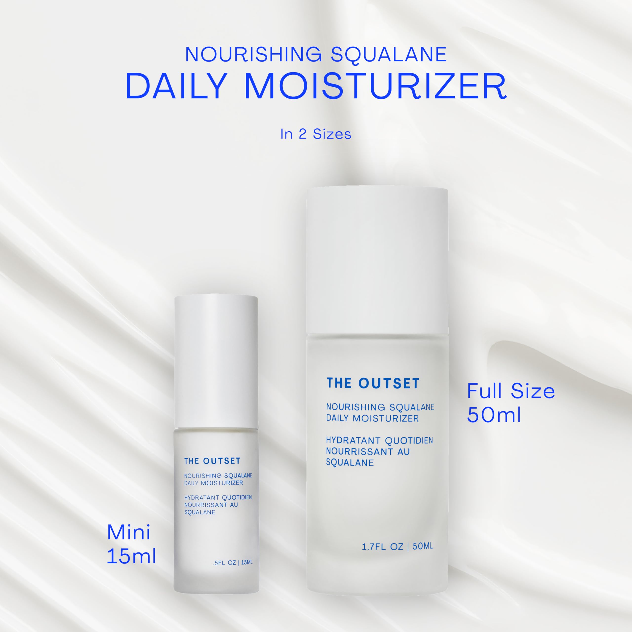 The Outset Squalane Daily Face Moisturizer fragrance-free for sensitive and reactive skin.