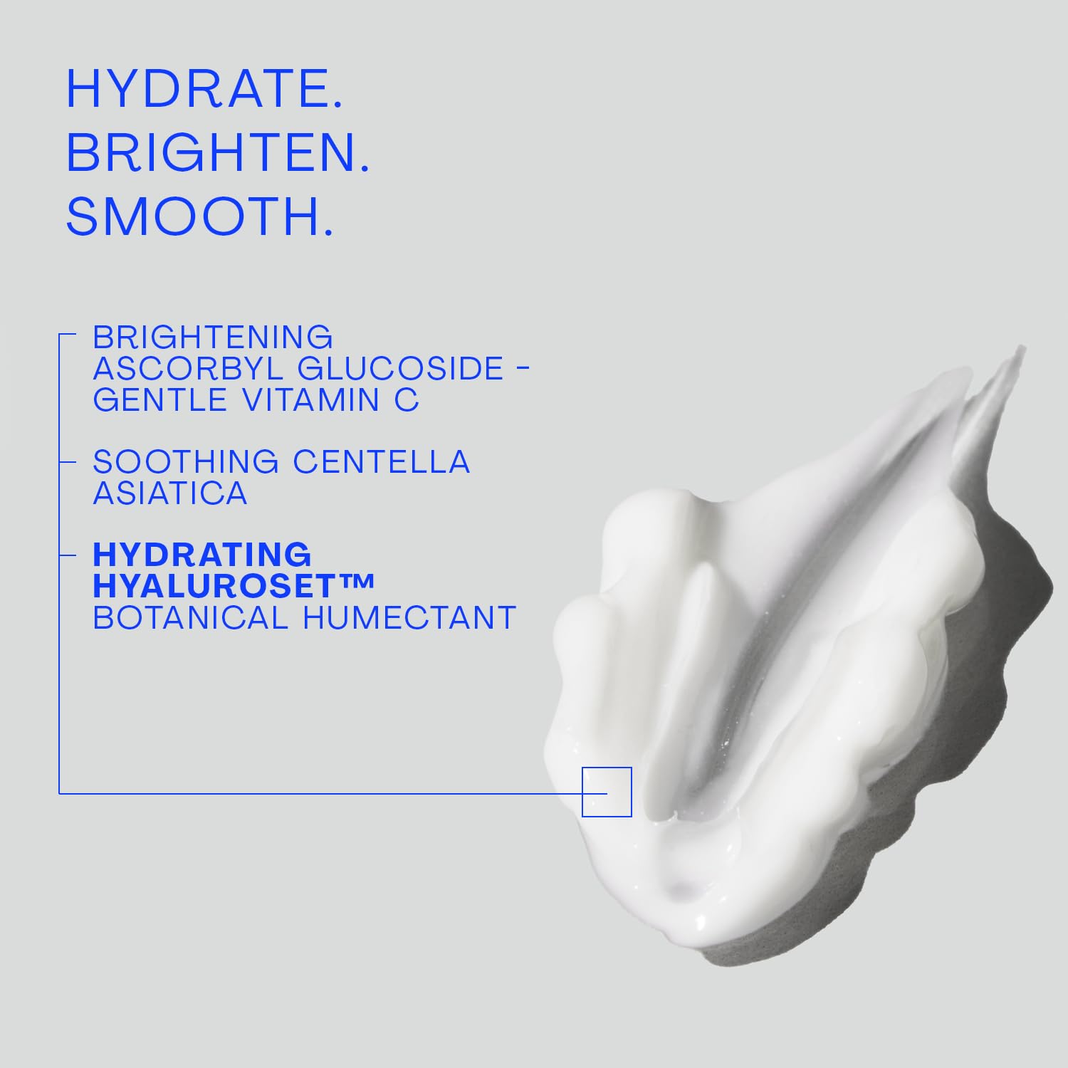 The Outset Vitamin C Eye Cream application demonstrates light texture suitable under makeup