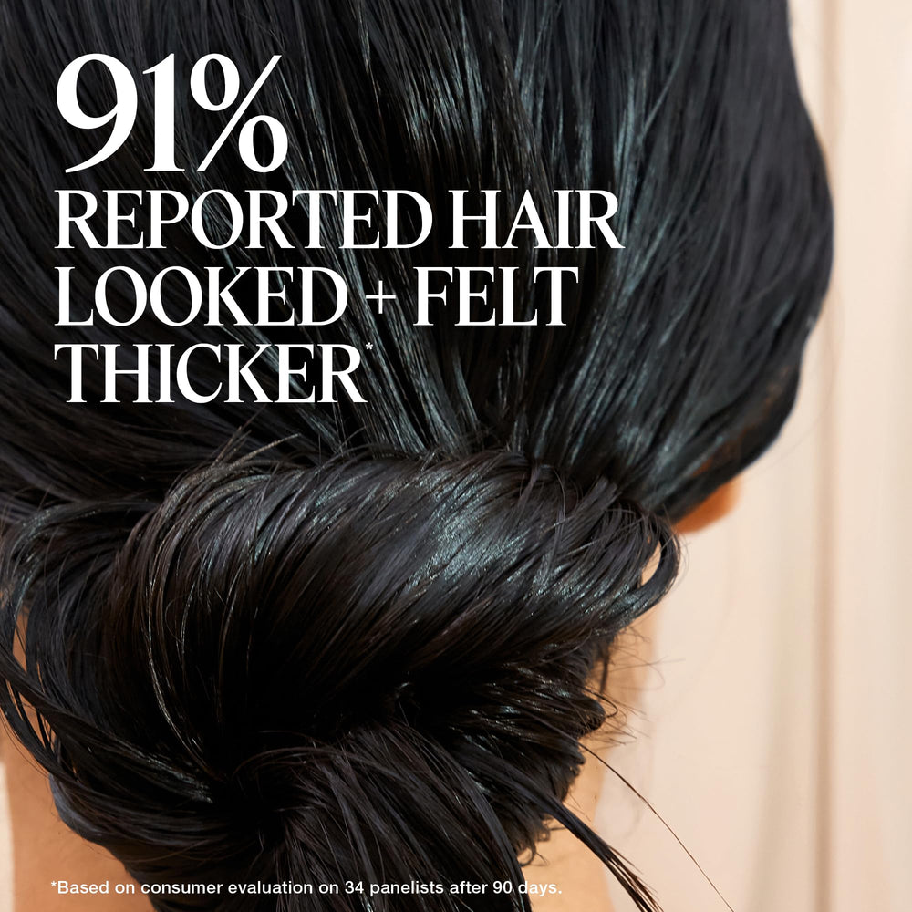 The Rootist Densify hair application on lengths from ears down for even coverage