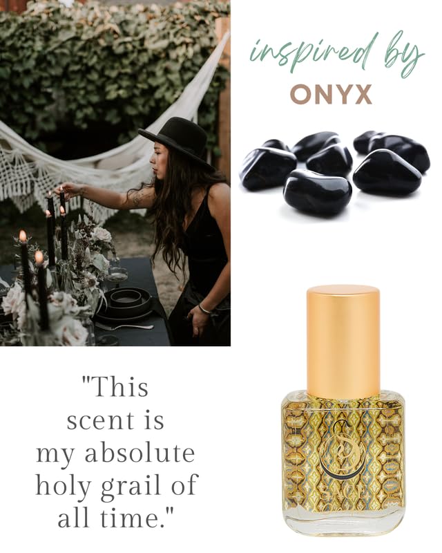 Applying The Sage Lifestyle Onyx roll-on showing quick, even fragrance application.