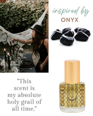Applying The Sage Lifestyle Onyx roll-on showing quick, even fragrance application.
