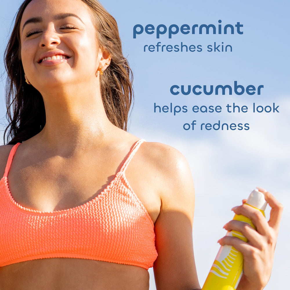 The Seaweed Bath Co. aloe-cucumber image emphasizes soothing hydration for sun-exposed skin.