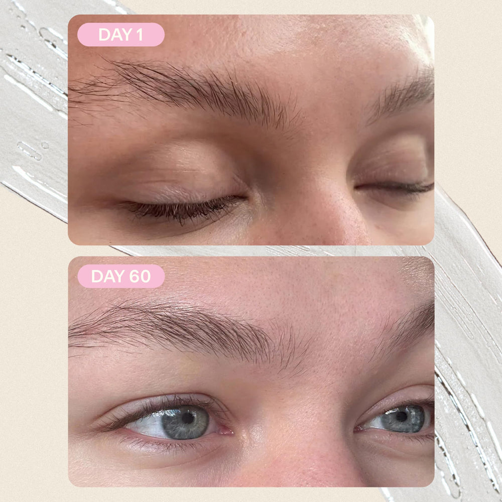 Close up of the brush demonstrates precise, light, non greasy application.