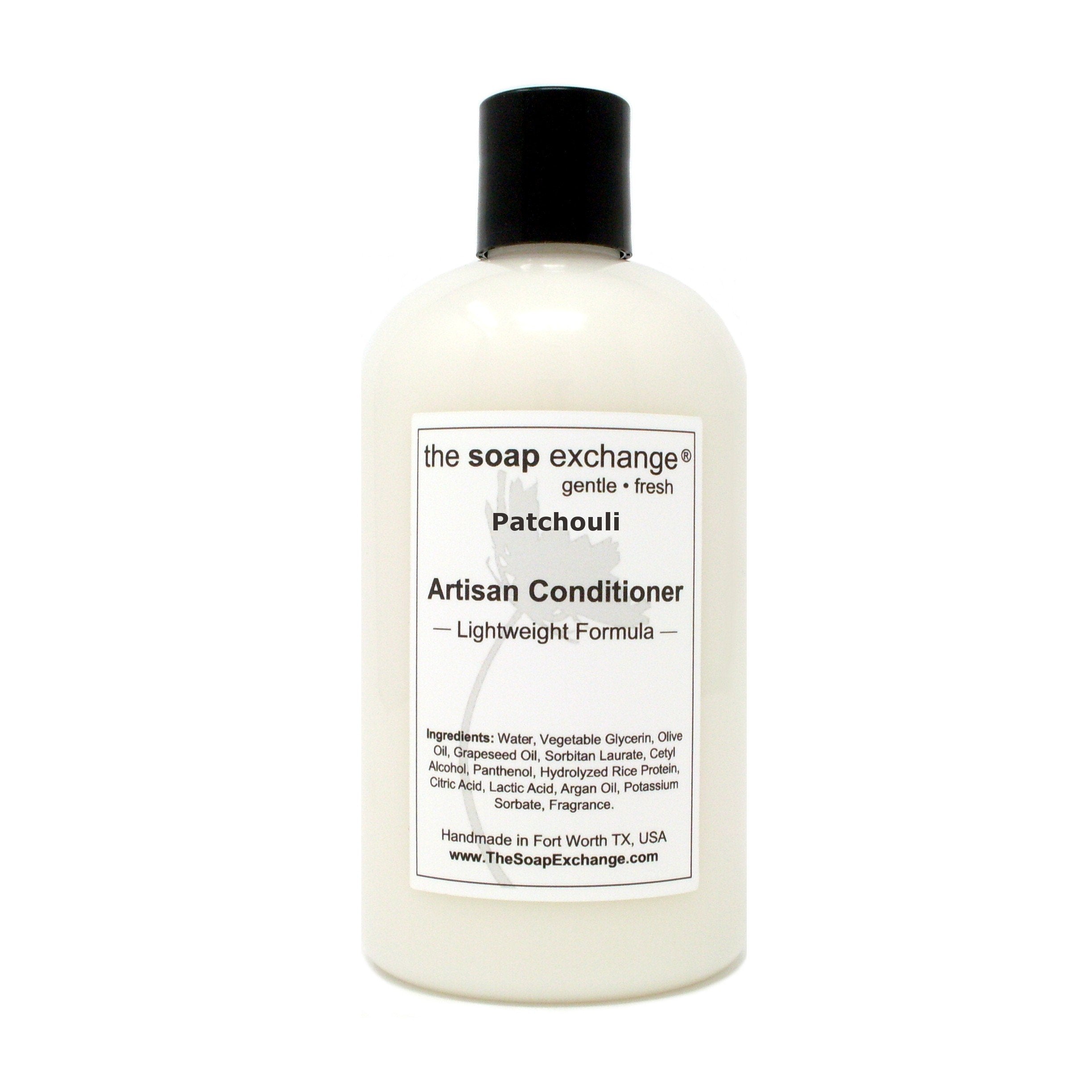 The Soap Exchange hair conditioner application for smooth, moisturized hair.