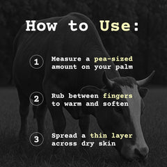 The Tallowed Truth F-Balm applied to the face for daily hydration