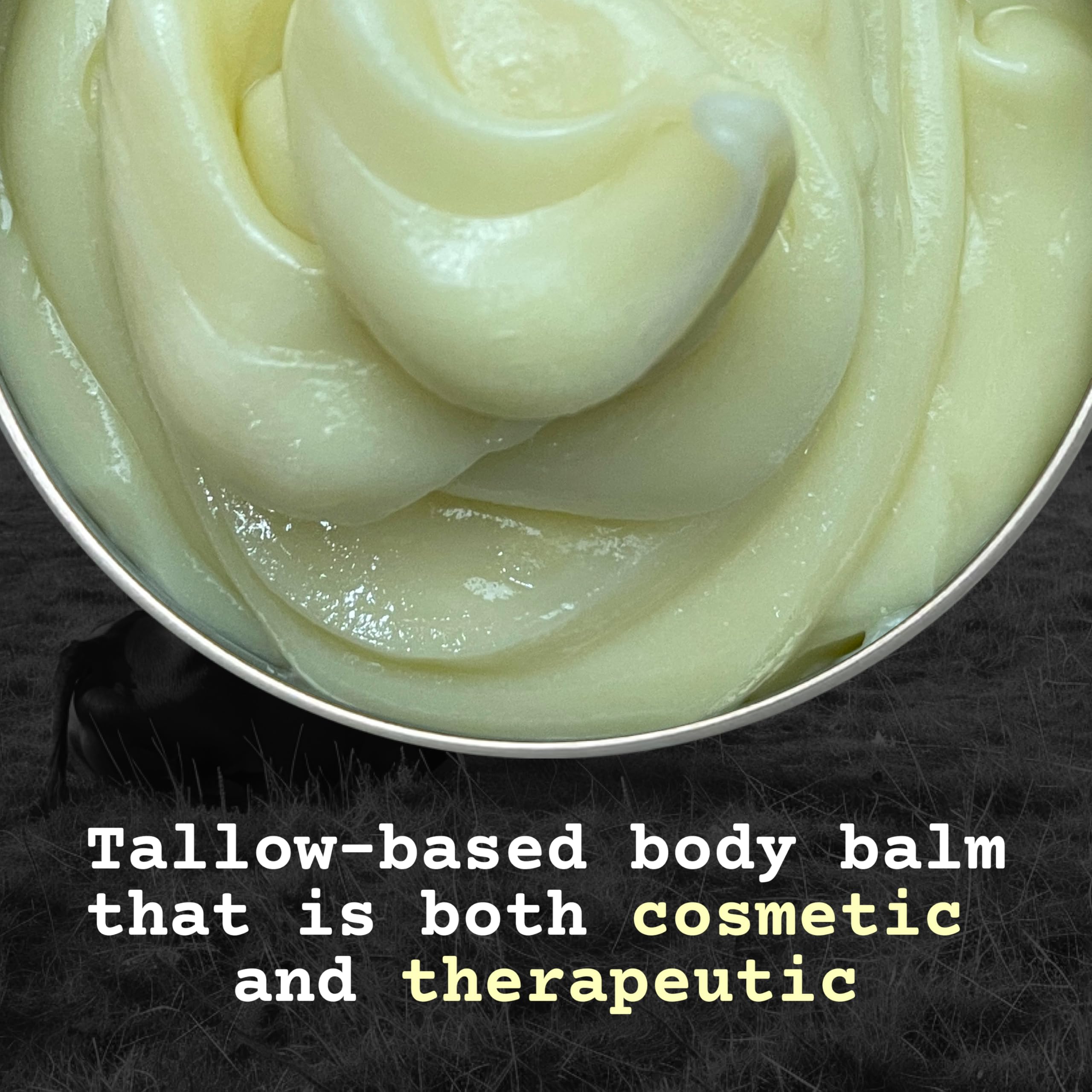 Ingredient blend of olive oil in The Tallowed Truth F-Balm.