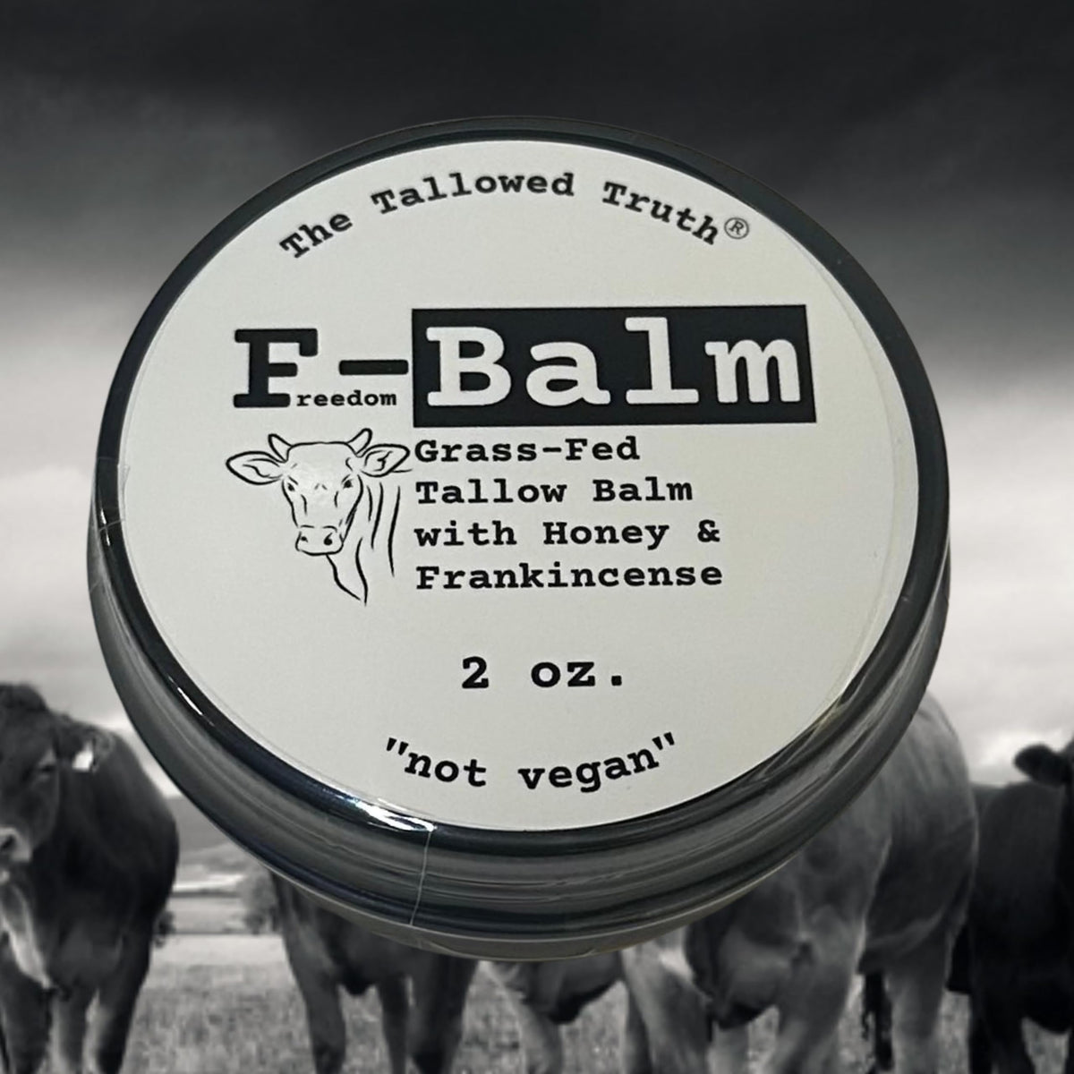 The Tallowed Truth F-Balm Tallow jar for daily face and body hydration