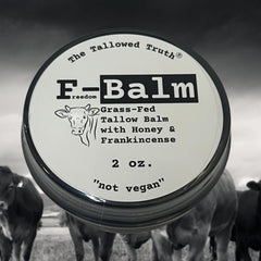 The Tallowed Truth F-Balm Tallow jar for daily face and body hydration