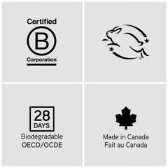 The Unscented Company Body Soap refill-me packaging supports eco-friendly refills.