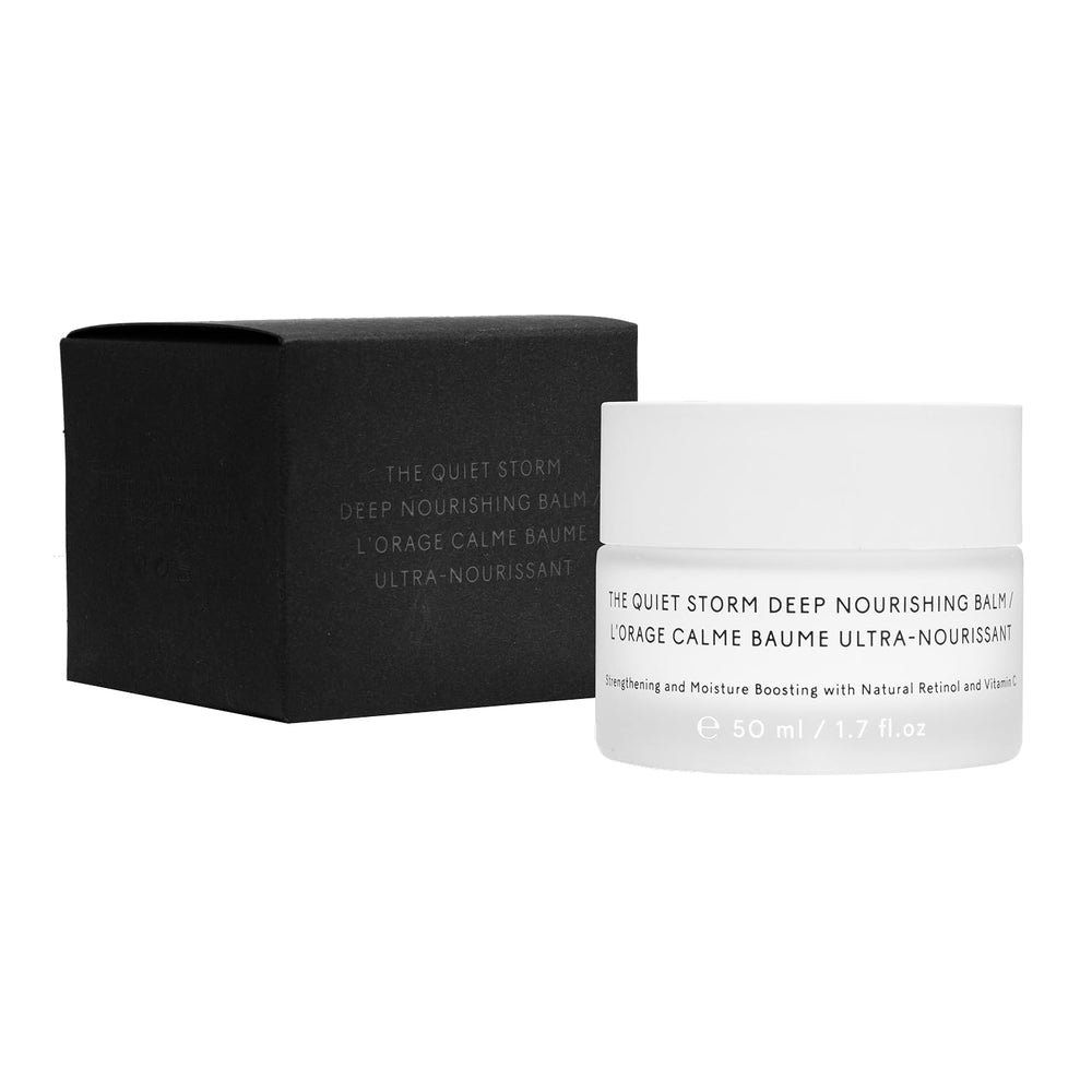 The Untamed Quiet Storm balm featuring borage oil supports elasticity.