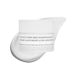 The Untamed Quiet Storm Balm bottle highlights hydration for dry skin.