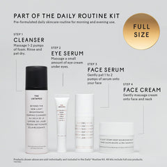 The Untamed eye serum packaging with travel-friendly 1 fl oz bottle.