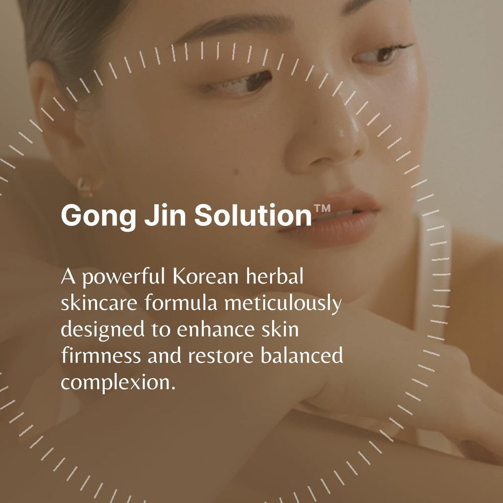 THE WHOO Gongjinhyang Firming Emulsion packaging box evokes luxury skincare ritual.
