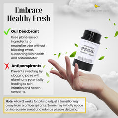 The Yellow Bird activated charcoal arrowroot formula delivers odor control with gentle support.