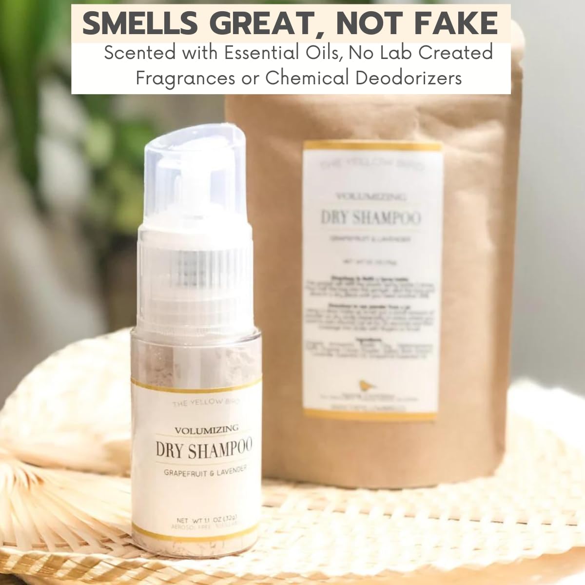 The Yellow Bird dry shampoo natural-ingredients emphasizes eco-friendly, plant-based care.