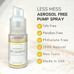 The Yellow Bird dry shampoo on-the-go design fits busy mornings and travel.