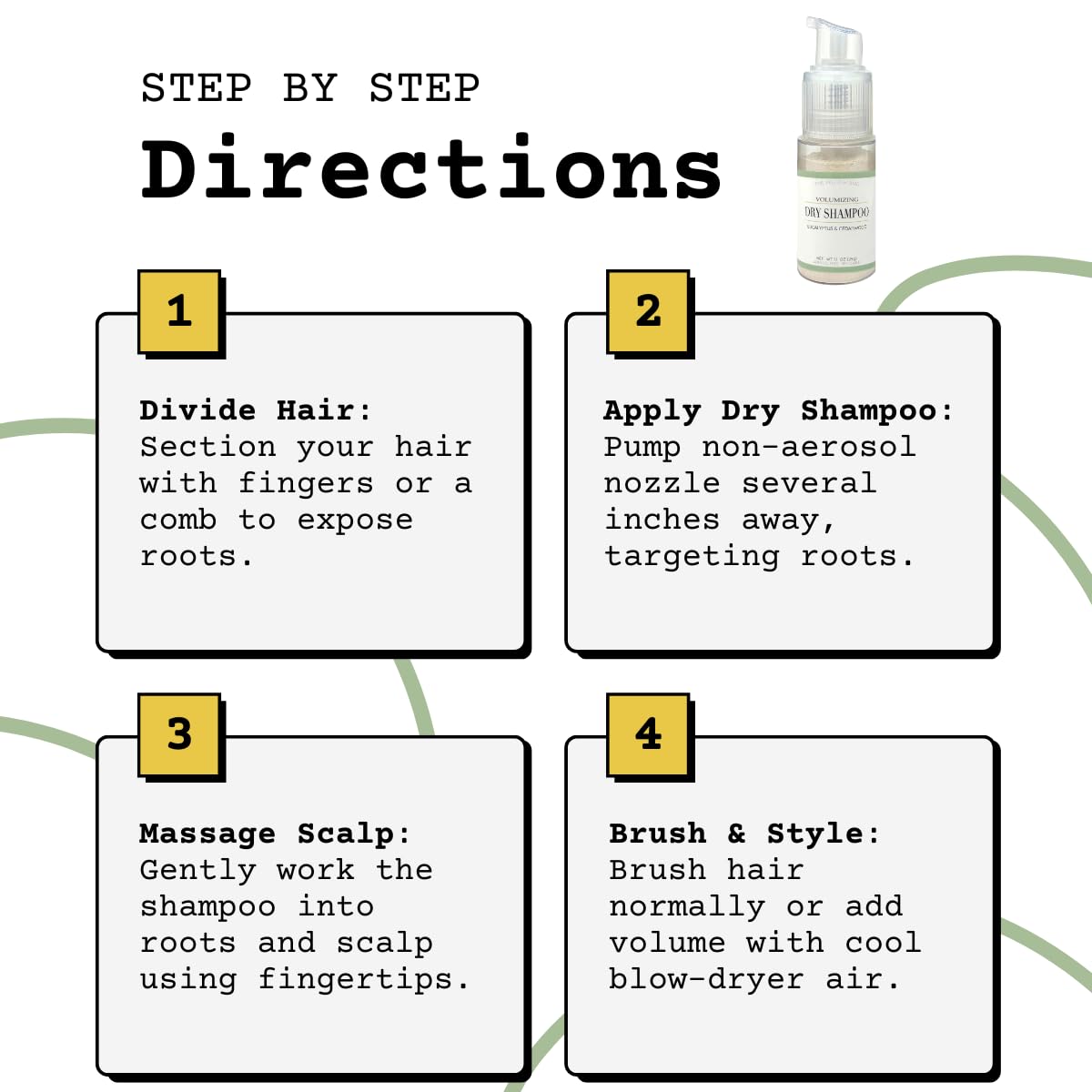 The Yellow Bird travel-friendly packaging for on-the-go hair refresh.