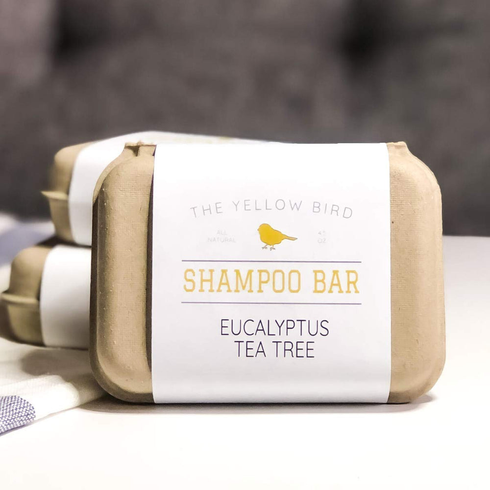 The Yellow Bird peppermint scent bar refreshes the scalp