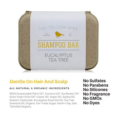Travel ready The Yellow Bird shampoo bar in a zero waste box
