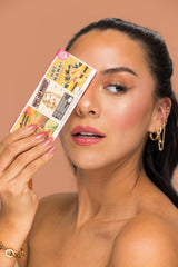 theBalm Hot Mama blush-shadow adds rosy peach warmth to cheeks and lids