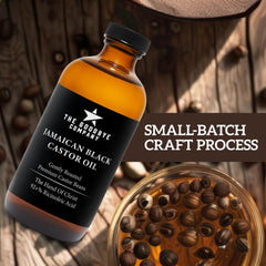 The Goodbye Company bottle shown in a scalp and hair care routine.