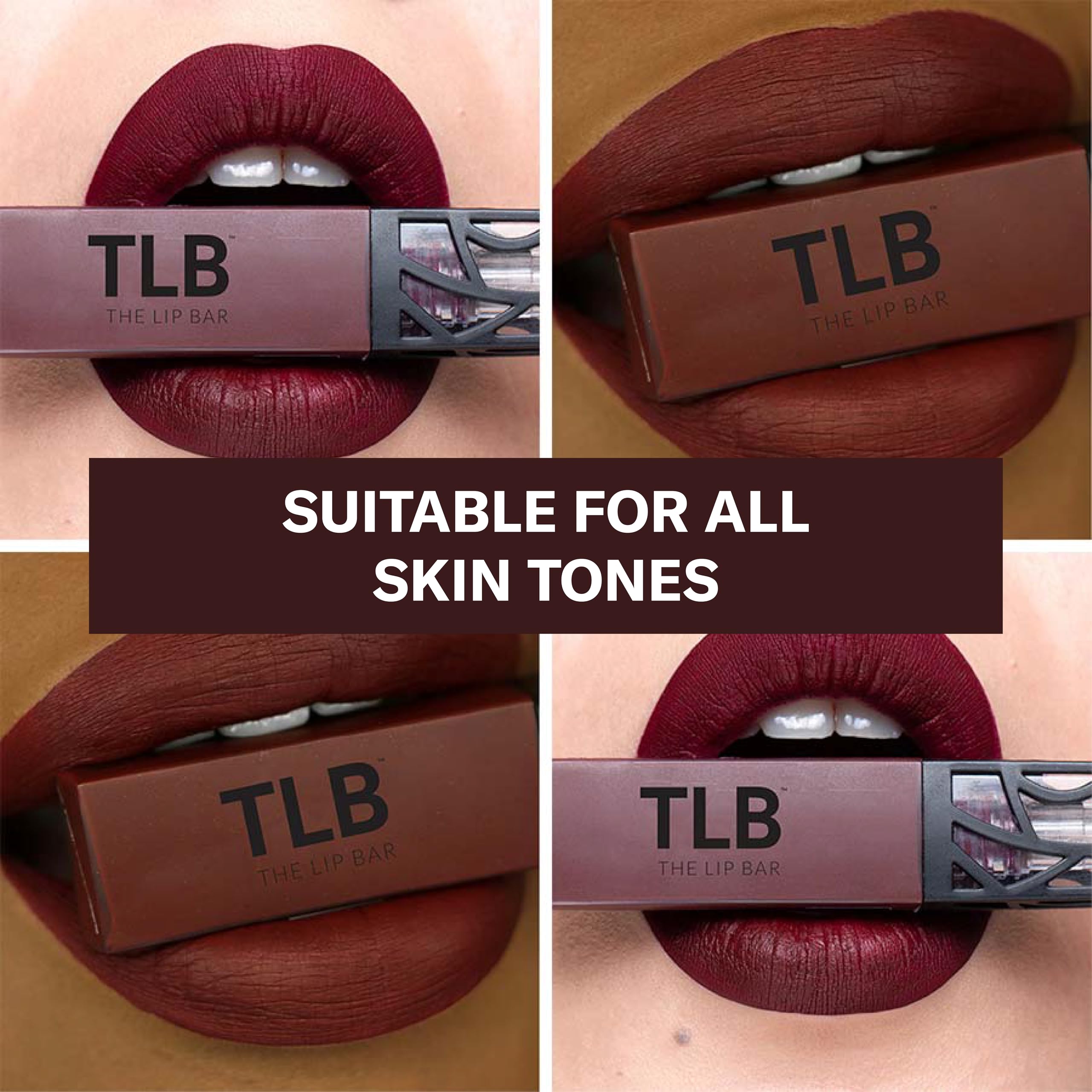 Close-up texture of The Lip Bar Rebel with velvety matte finish.