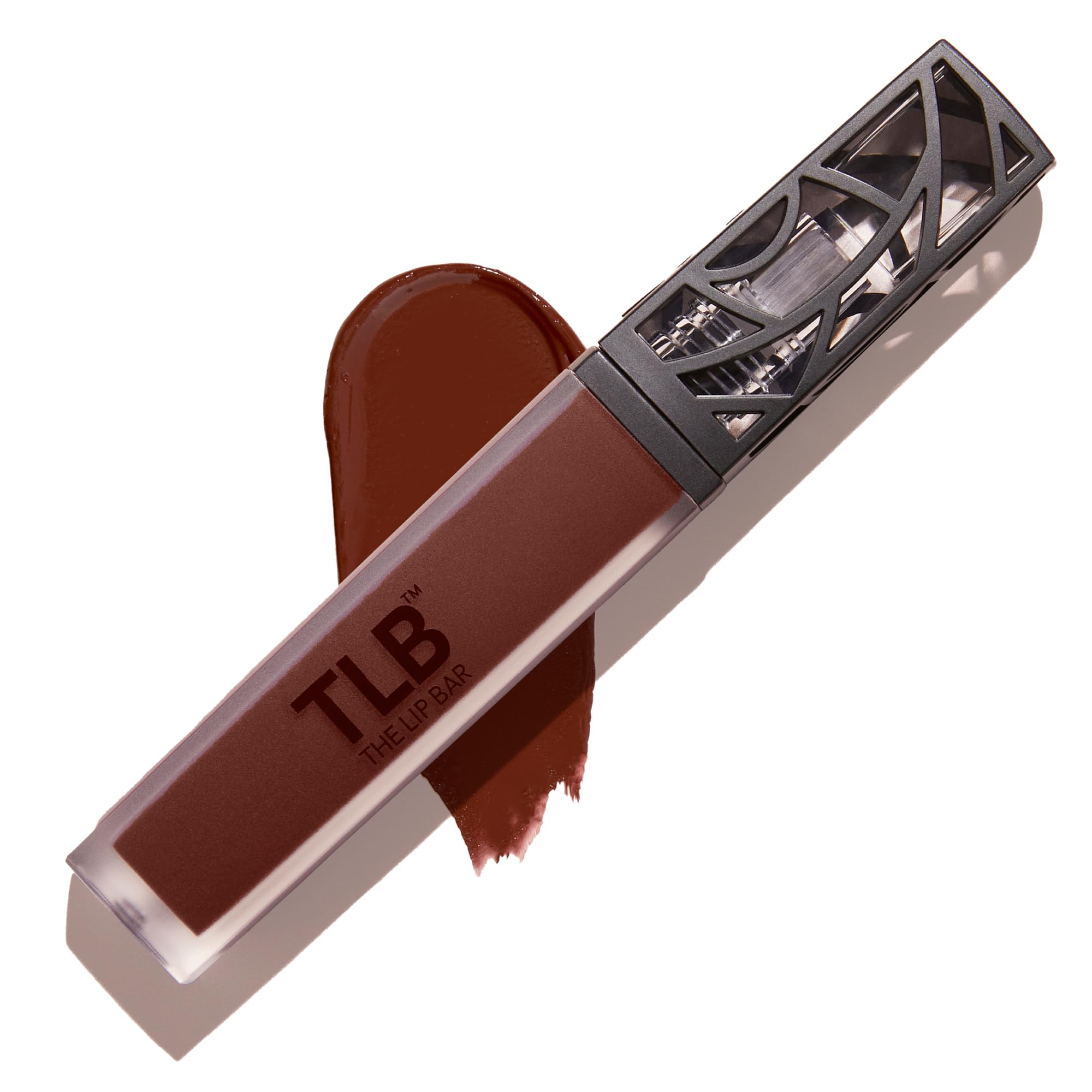 The Lip Bar Savage liquid matte swirl shows bold, long-wearing color.