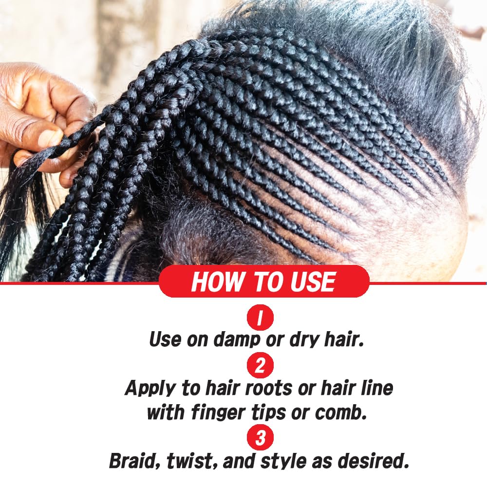 Applying The MORE gel to damp hair to set looks.