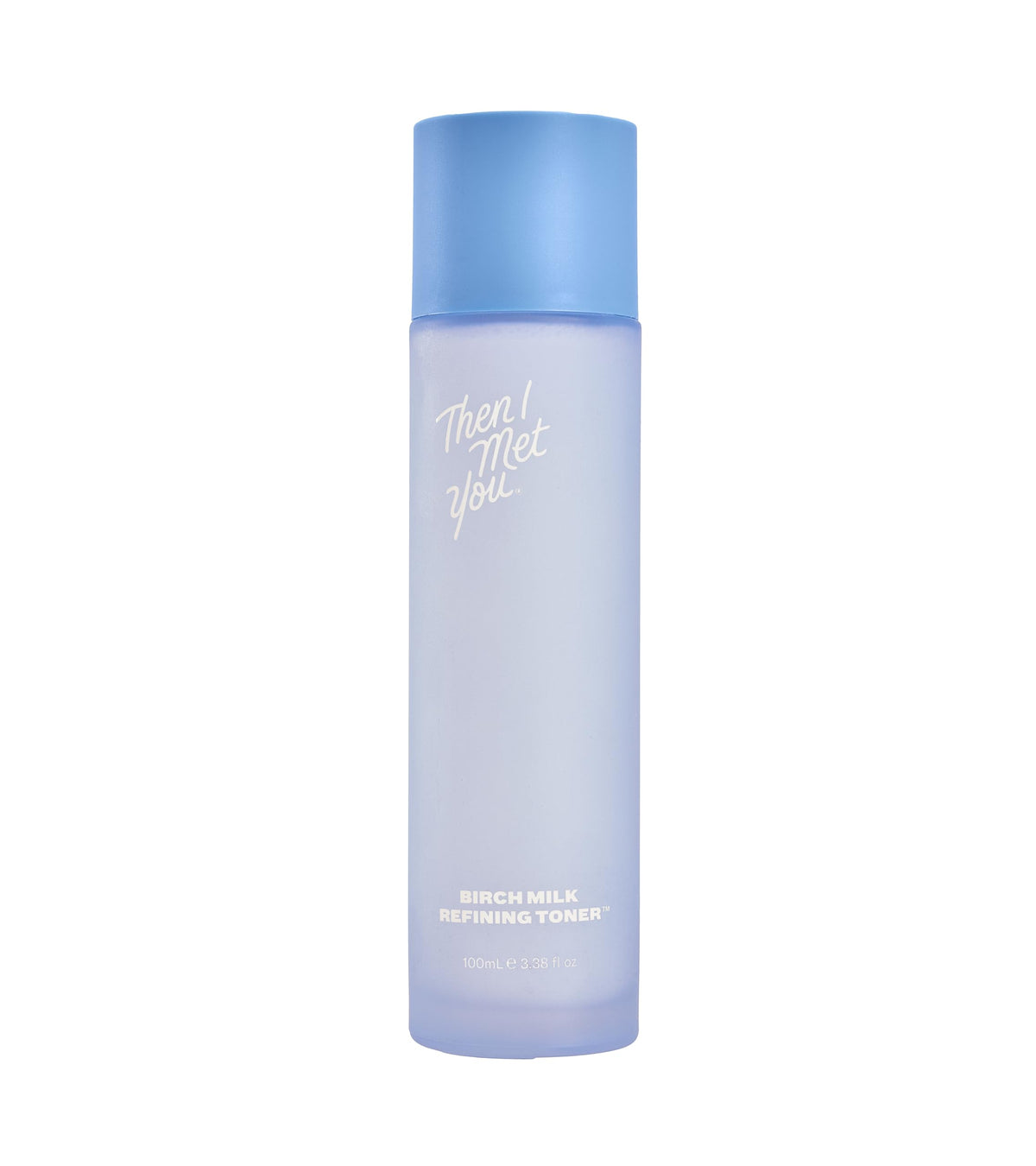 Then I Met You Birch Milk Toner bottle closeup showing soothing hydration.