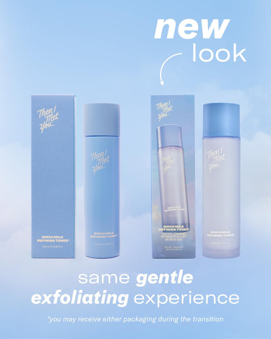 Then I Met You Birch Milk Toner swirl on skin shows milky texture.