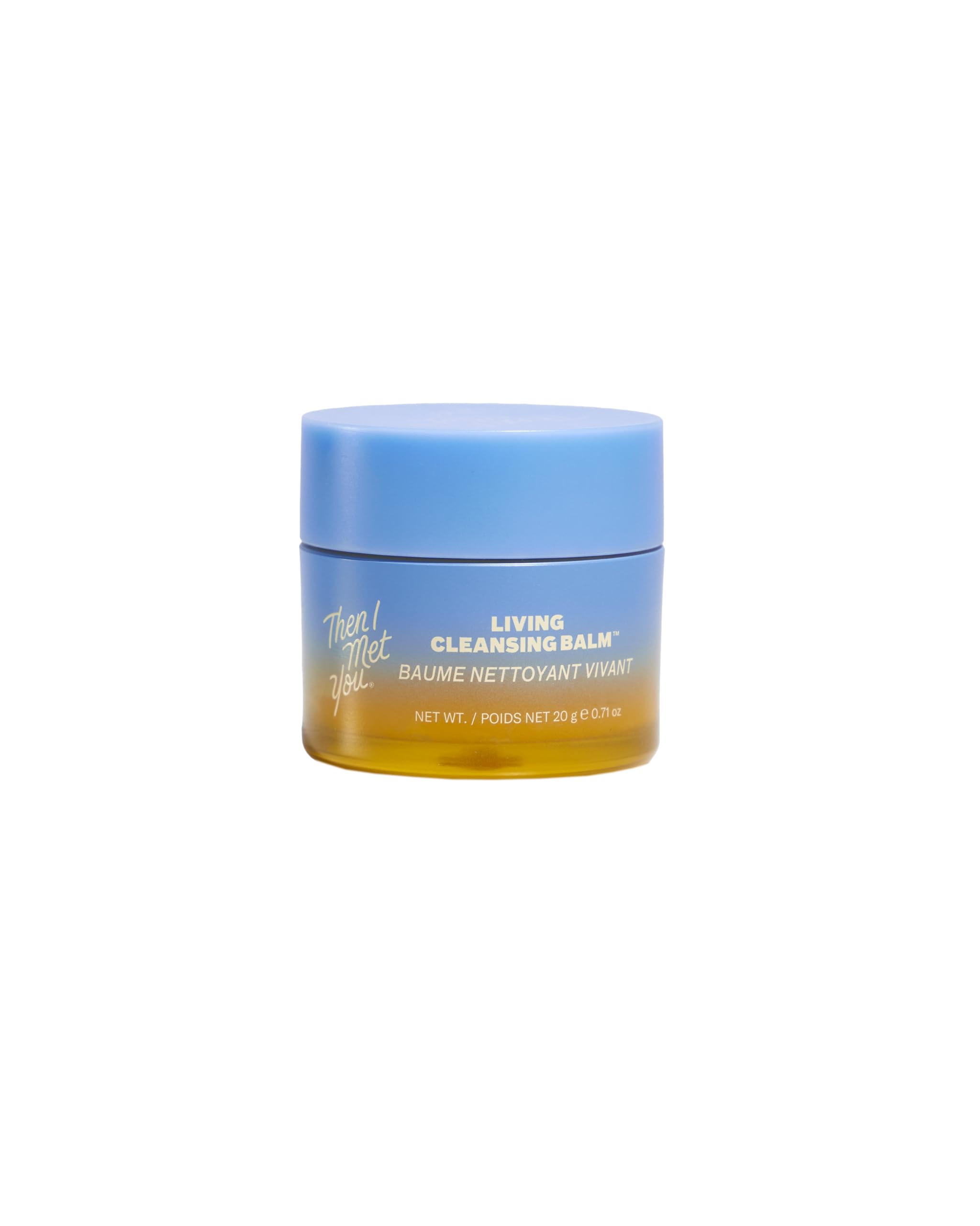 Then I Met You Living Cleansing Balm sorbet texture melts makeup gently.