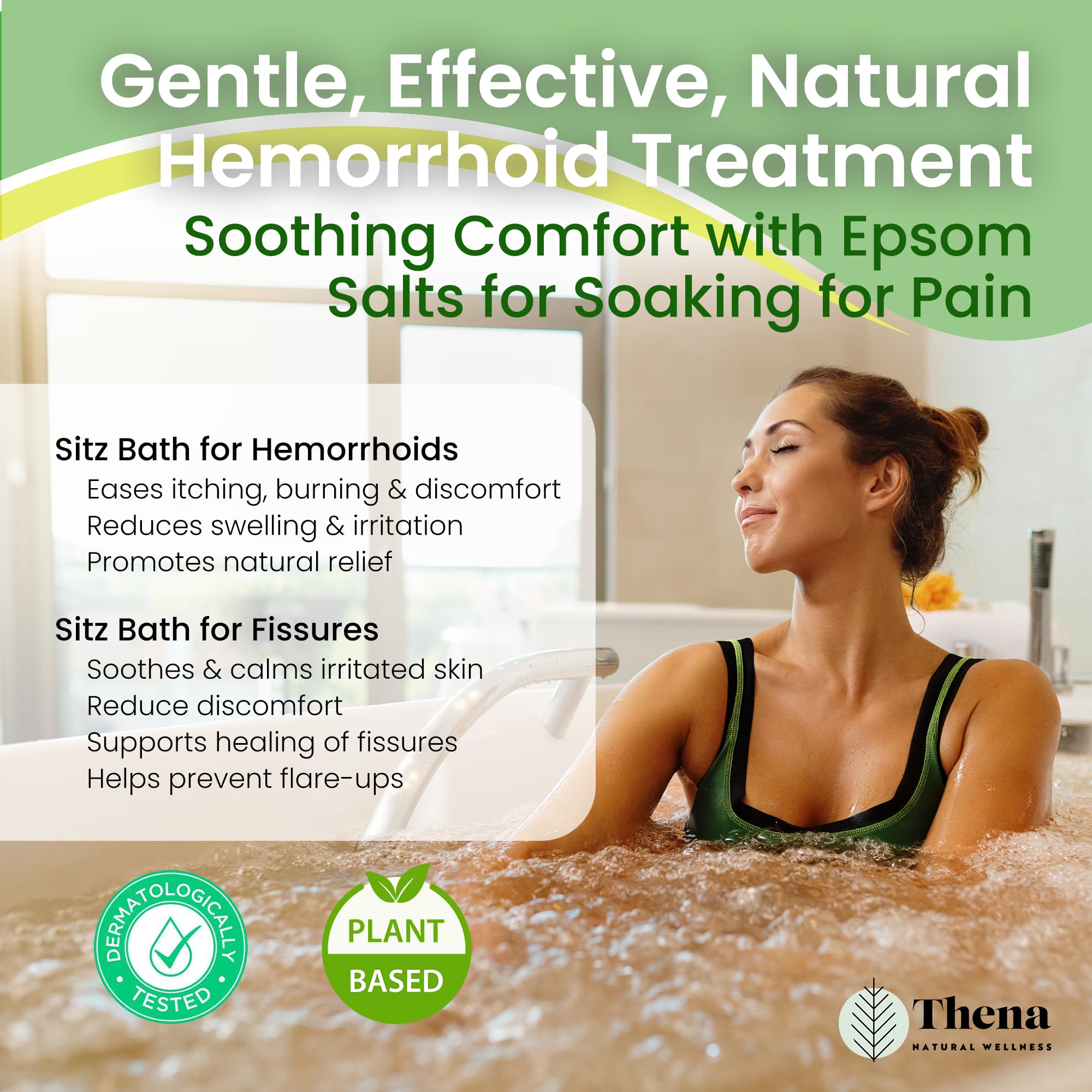 Lavender aroma in THENA sitz bath enhances relaxation during soak