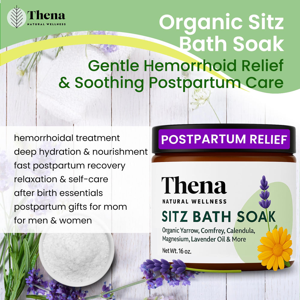 THENA herbal blend with calendula comfrey and yarrow for recovery support